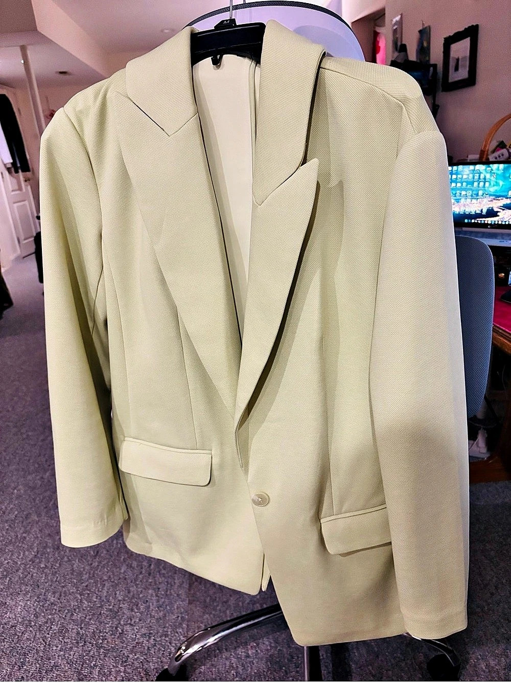 Tailored Blazer in Yellow Like New